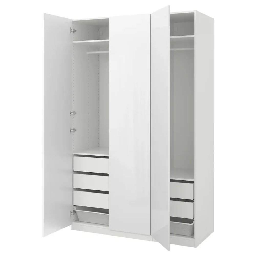 Гардероб - IKEA PAX/FARDAL/ПАКС/ФАРДАЛЬ ИКЕА, 150x60x236 см, белый