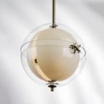 816033 Люстра MODENA 4х40W G9 ЛАТУНЬ/ПРОЗРАЧНЫЙ