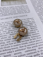 Накладка на пуговицу Гучч. Пчела белая