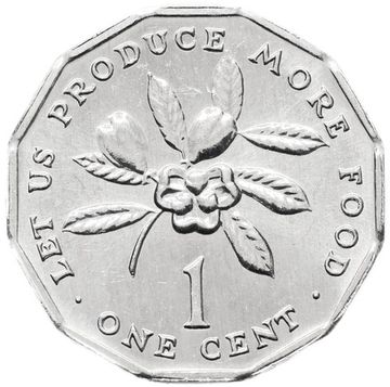 1 цент 1990 Ямайка ФАО