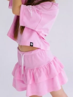 Костюм для девочки летний футболка и юбка шорты