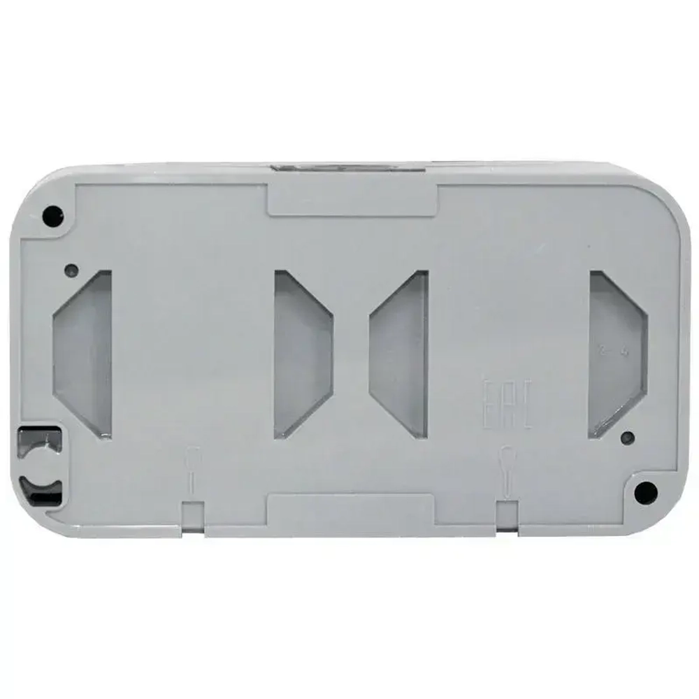 Розетка двойная с заземлением брызгозащищенная накладная IP54 BYLECTRICA ПРАЛЕСКА АКВА РА16-303(03)