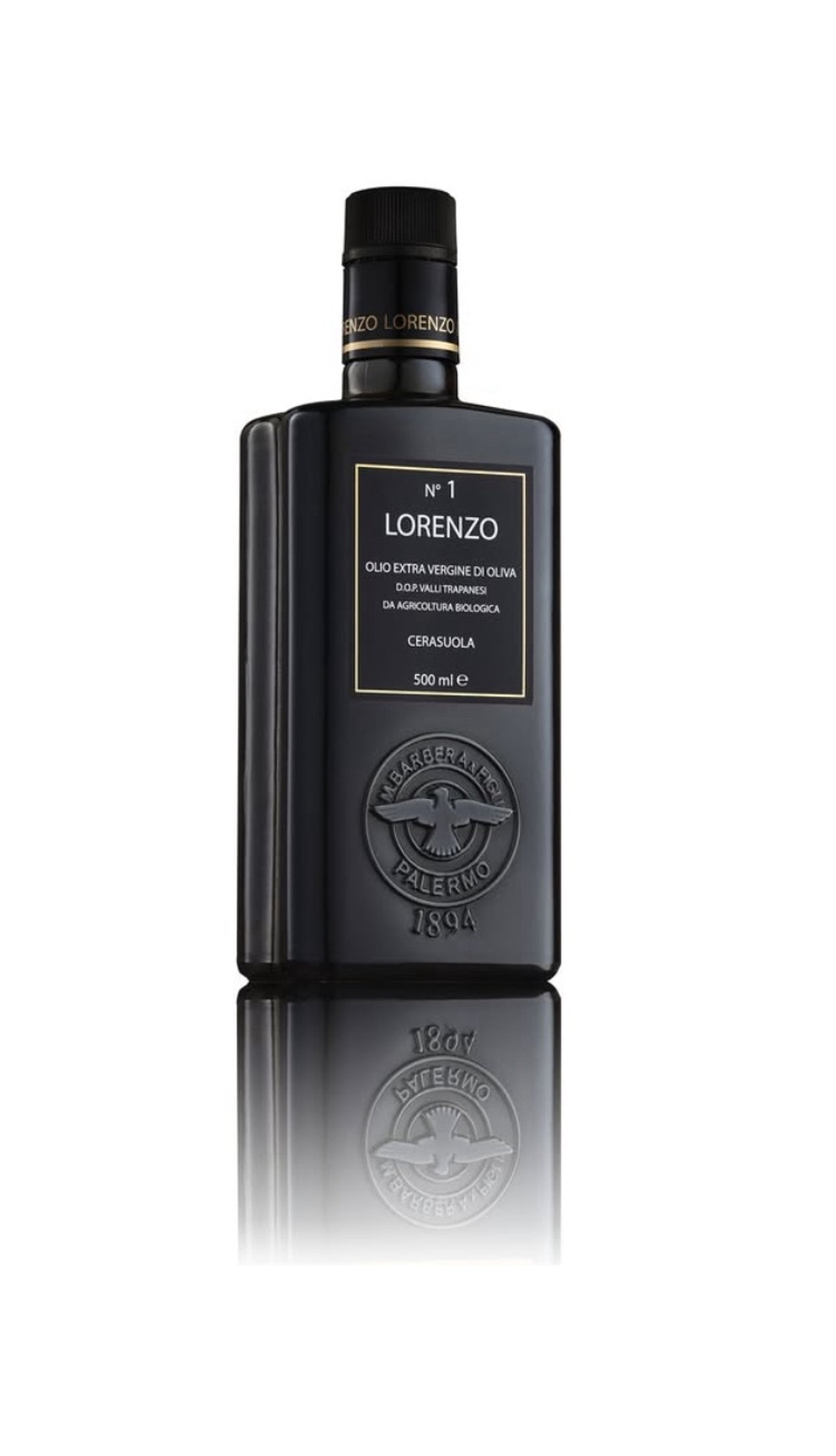 Оливковое масло BARBERA Lorenzo №1 ORGANIC (Bio), D.O.P. "Valli Trapanesi" Extra Virgin. 500 мл, Италия, Сицилия