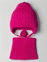 Шапка для девочки осенняя со снудом