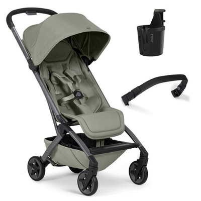Детская прогулочная коляска Joolz Aer 2 SE с бампером и подстаканником Sage Green
