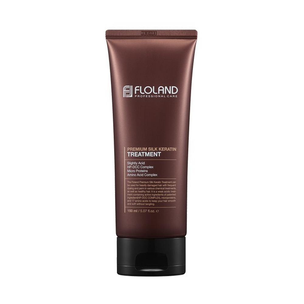 FLOLAND Бальзам для волос премиум класса с кератином Premium Silk Keratin Treatment