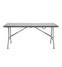 Стол-книжка пластиковый разборный серый