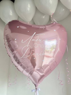 Воздушные шары на выписку " Любимая, спасибо за доченьку " №3375