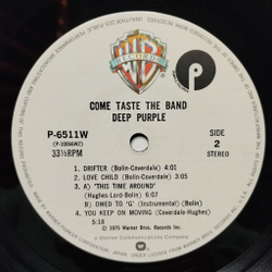 Винтажная виниловая пластинка LP Deep Purple Come Taste The Band (Japan 1979) (Obi) I Need Love