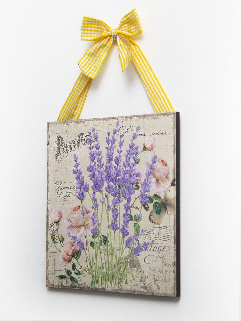 Панно на стену для интерьера набор 4 шт "Лаванда"