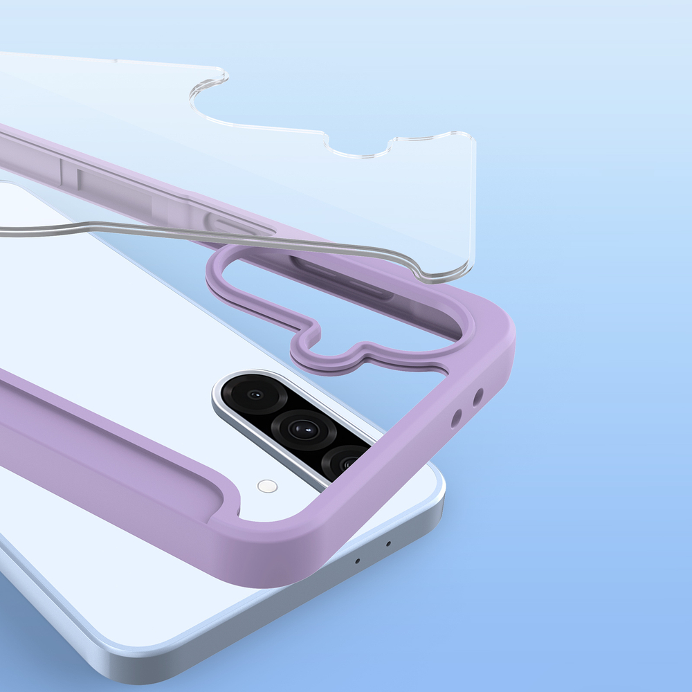 Чехол книжка фиолетового цвета для смартфона Samsung Galaxy A36 5G и A56 5G, серия Skin X Pro Series Case