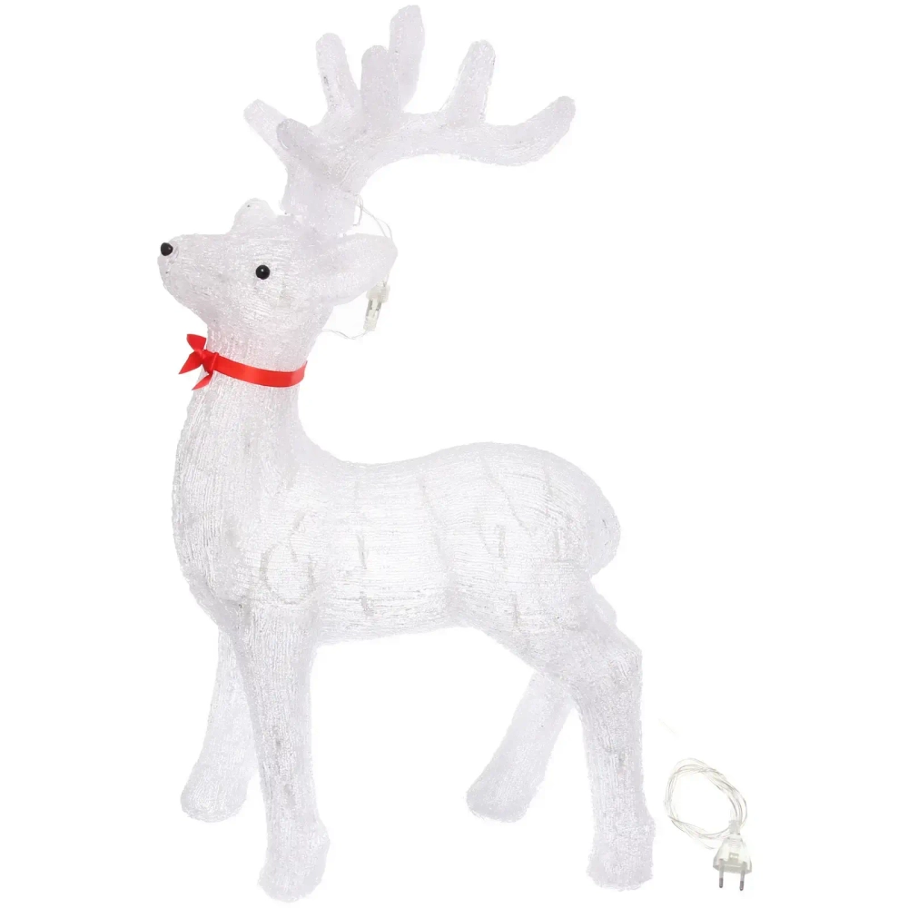 Фигура светодиодная «Северный олень» 41*20*75 см, 100 ламп LED, (авторежим), 220V, Белый