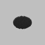 DK1500-BK Антибликовая решетка MR16, D50xH2mm, черная, алюминий