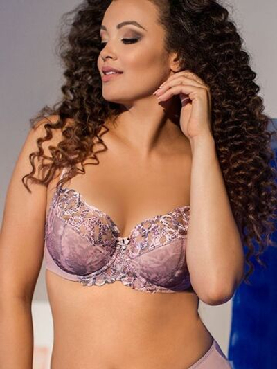 Бюстгальтер на косточках нежной расцветки (Размер: 85E) (Цвет: сиреневый)