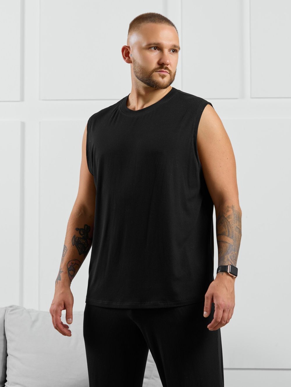 Майка мужская Алессандро-2 Виотекс ЧЁРНЫЙ