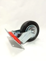Колесо поворотное на площадке обрезиненное 2 шт