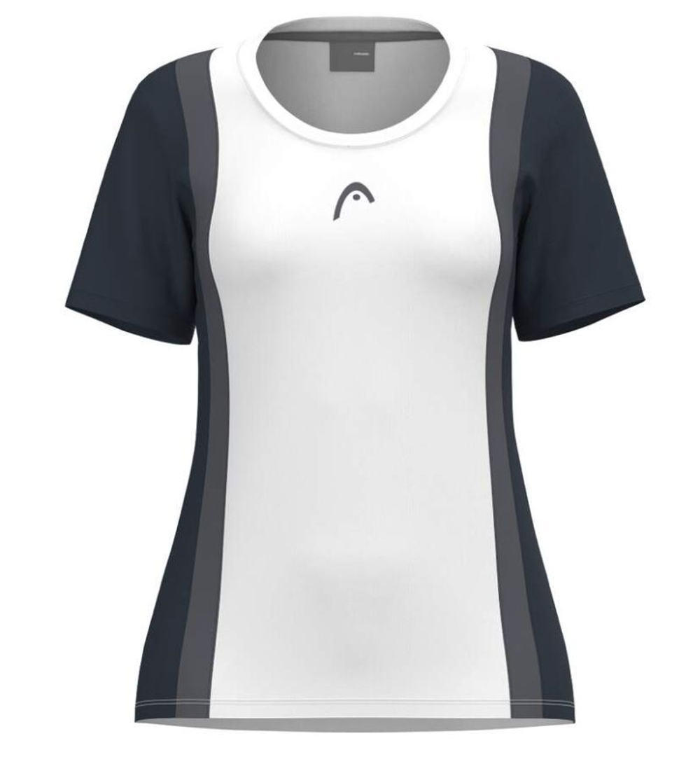 Футболка для мальчика теннисная Head Girls Club 25 Tech - navy/white