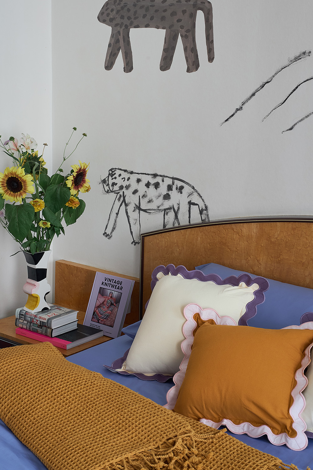 Плед из шерсти цвета охры из коллекции essential, 130х180 см