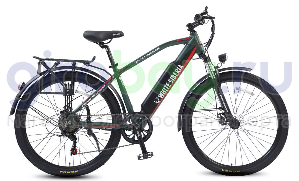 Электровелосипед WHITE SIBERIA CAMRY ALLROAD 500W 36V11A Elka Green (Зеленый) фото 5 фото №6