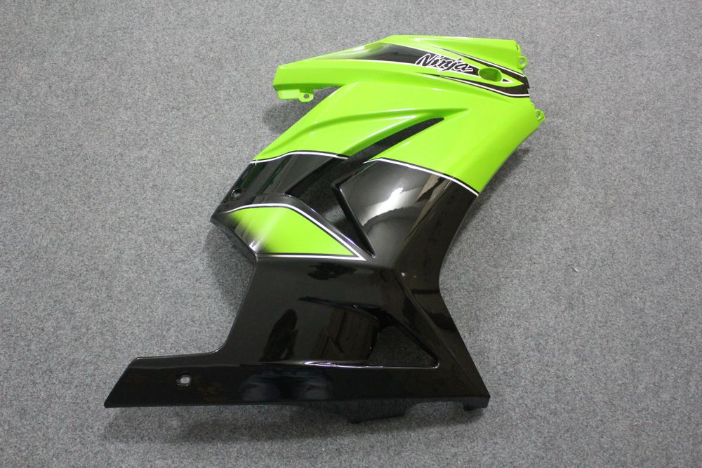Комплект пластика для мотоцикла Kawasaki Ninja 250R Зелено-Чёрный