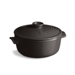 Кастрюля с крышкой Emile Henry Charcoal, 29.5 см