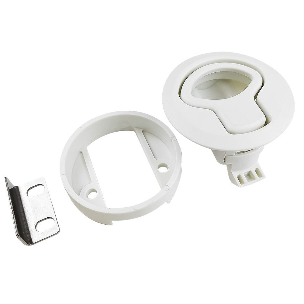 Замок-защелка с подъемной рукояткой, пластик, белый (10269195)