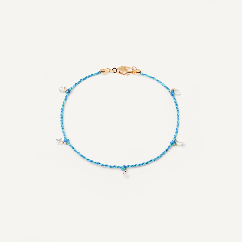 Анклет Плетеный Твой Цвет – Маленький кристалл