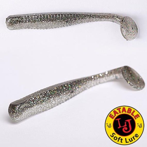 Виброхвосты съедобные LJ Pro Series LONG JOHN 4.2in (10,7 см), цв. T01, 6 шт.