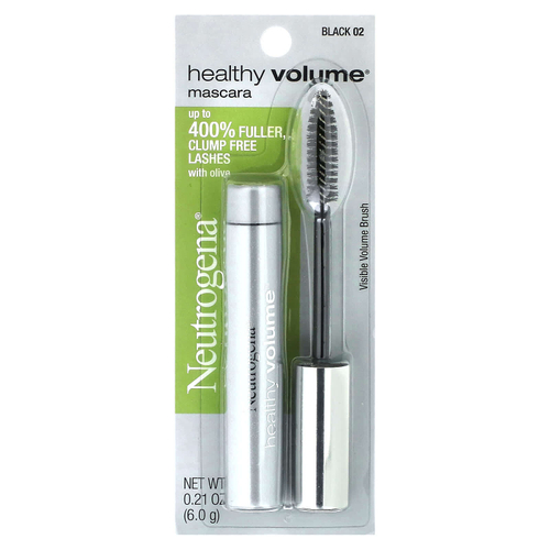 Neutrogena, Тушь для ресниц Healthy Volume, черная 02, 6 г (0,21 унции)