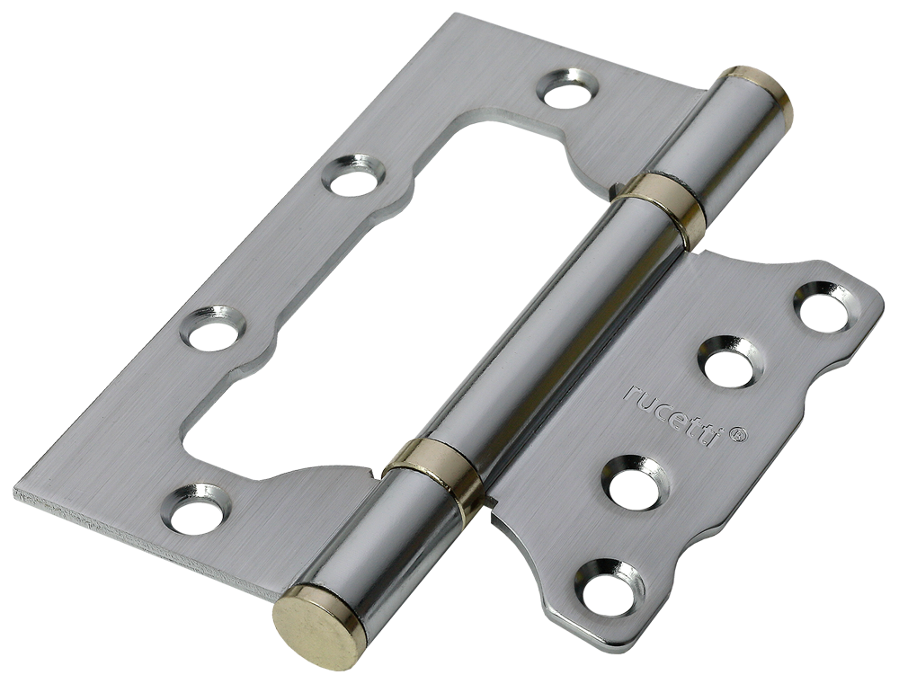 Петля дверная RUCETTI без врезки RFH-100*75*2,5 AB