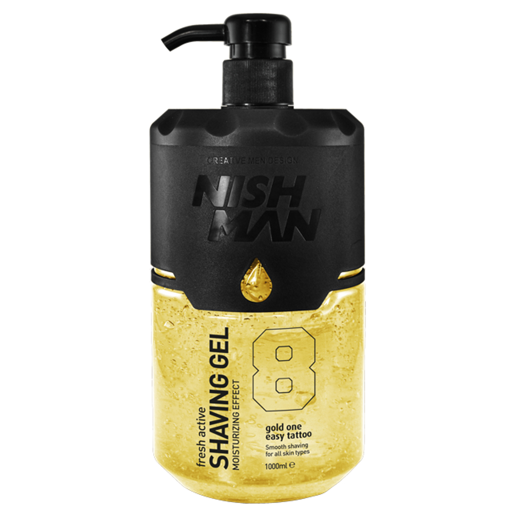 NISHMAN 08 SHAVING GEL GOLD ONE - Гель для бритья 1000 МЛ