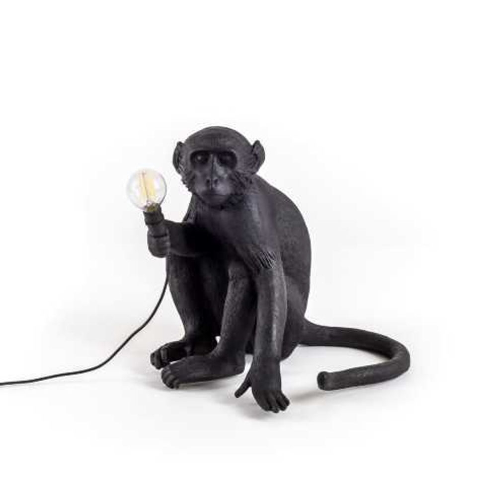 Table design lamp  Monkey by Seletti (Black)