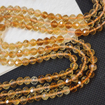 Цитрин, бусина огранка, 6мм, высокое качество