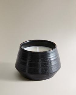 Zara Home Свеча ароматическая Velvet Cuir 170 г, растительный воск, аромат восточный древесный, Коричневый