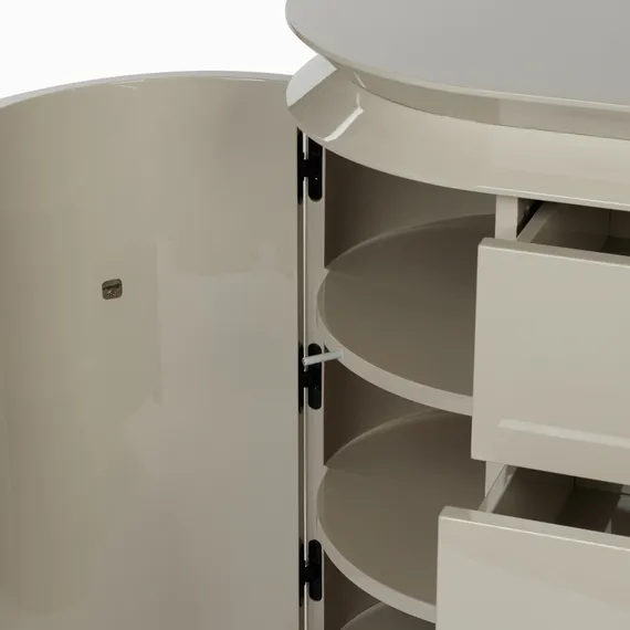 Комод Paula 120х50 см, серый глянец