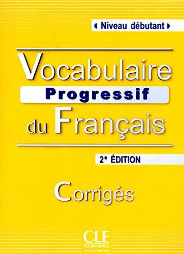 VOCAB PROG DU FRANC debut corriges 2E