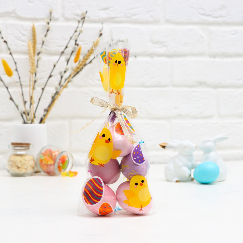 Пакет подарочный, Пасхальный, для кулича и яиц, 13×27±5% см, 7353524