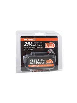 Батарея аккумуляторная PB BR 21В (Max) Li-ion UES 4.0А.ч Pro PATRIOT 180301121