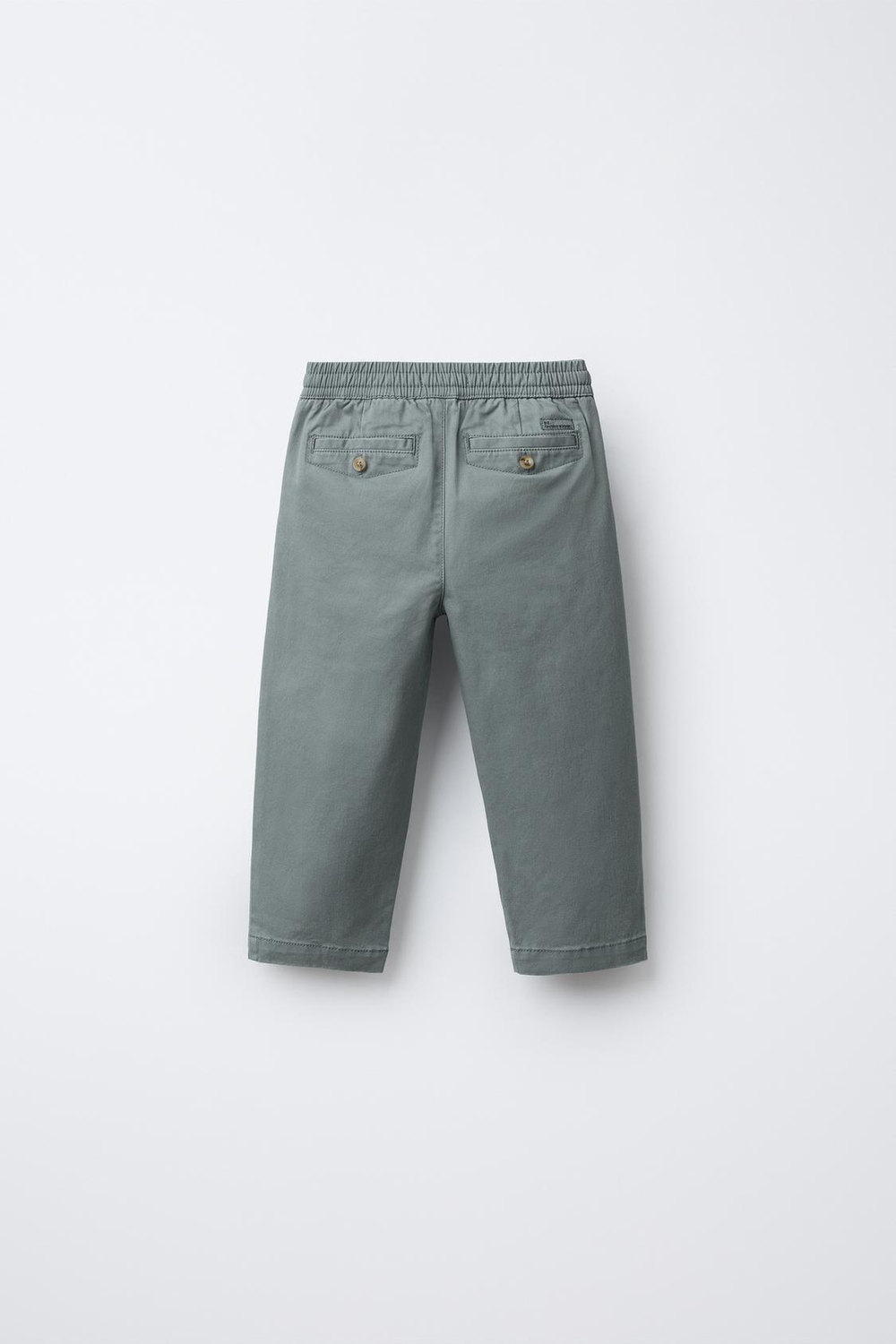 ZARA ПРЯМЫЕ БРЮКИ ЧИНОС, ЗЕЛЕНЫЙ