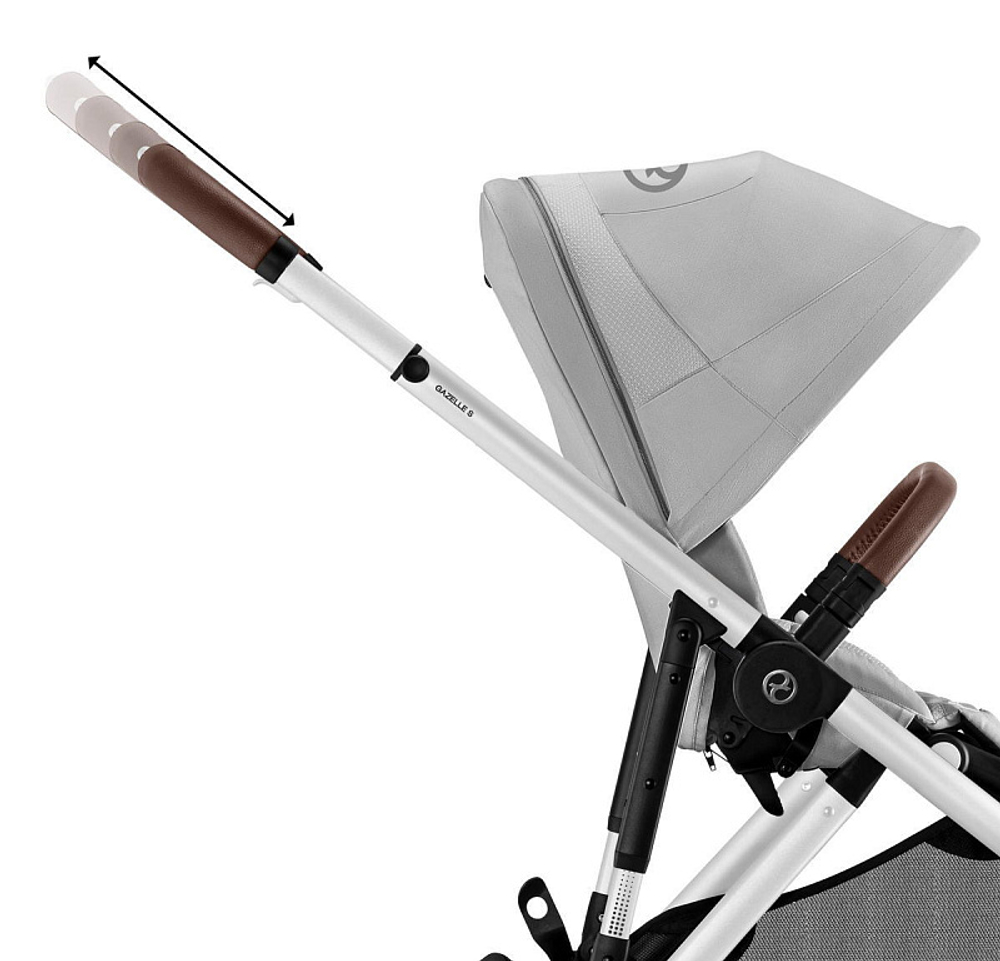 Прогулочная коляска Cybex Gazelle S SLV Lava Grey с корзиной