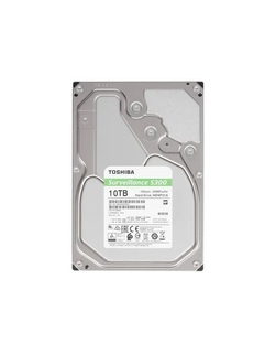 HDD жесткий диск 10TB Toshiba Surveillance S300 (HDWT31AUZSVA) (SATA 6.0Gb/s, 7200 rpm, 256Mb buffer, 3.5" для видеонаблюдения)