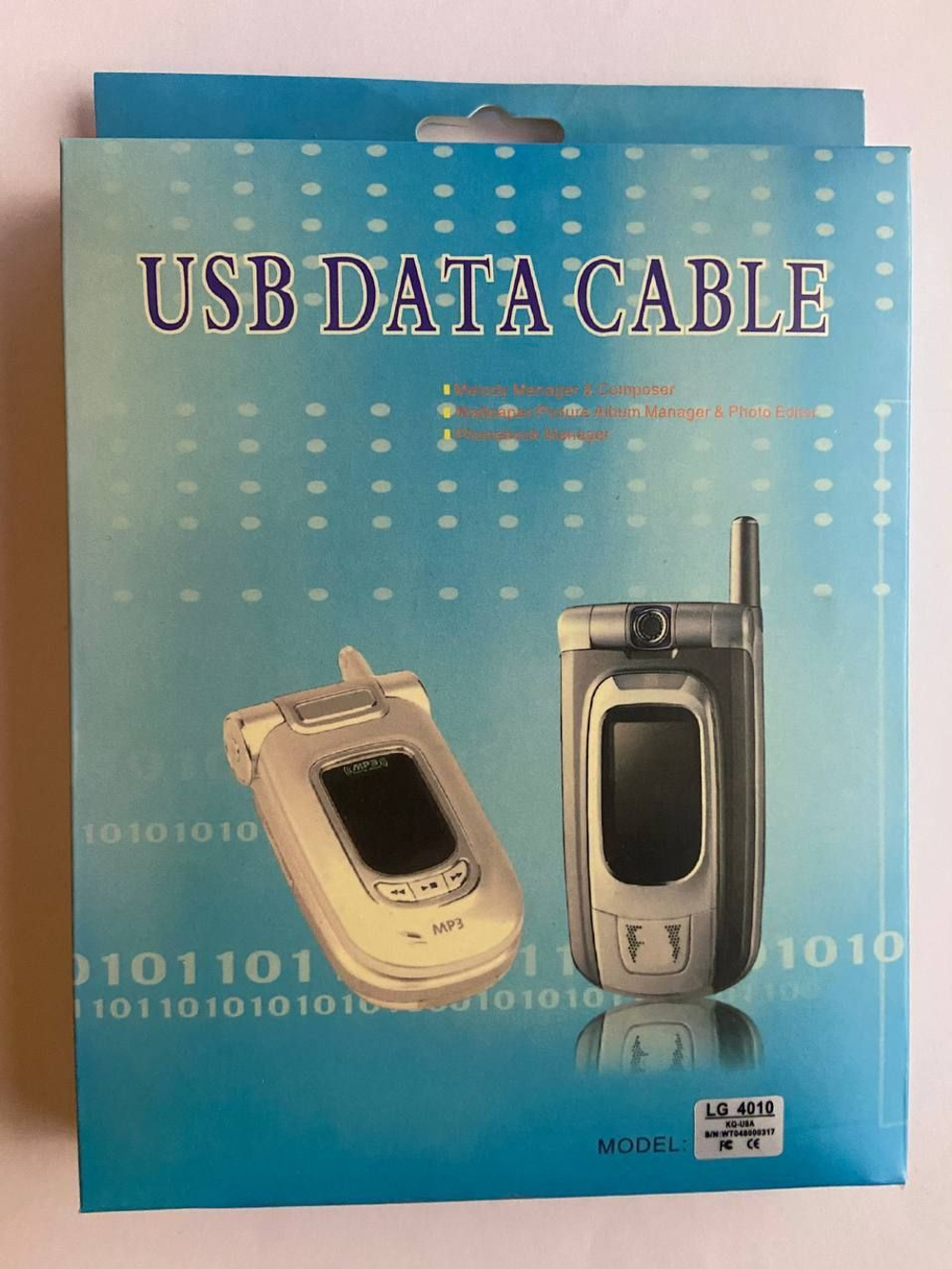 ДАТА КАБЕЛЬ USB data cable LG 4010 + CD