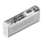 Внешний аккумулятор SHARGE Shargeek 140 (20000 мА·ч) Проводная зарядка: USB-C, USB-A. Беспроводная зарядка: нет. Есть дисплей, поддержка PD 3.0, QC 4, AFC и FCP. Энергоёмкость — 72 Вт·ч. Максимальная выходная мощность — 100 Вт