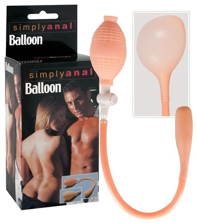 Анальный массажер с функцией расширения Simply Anal Balloon (Цвет: телесный)