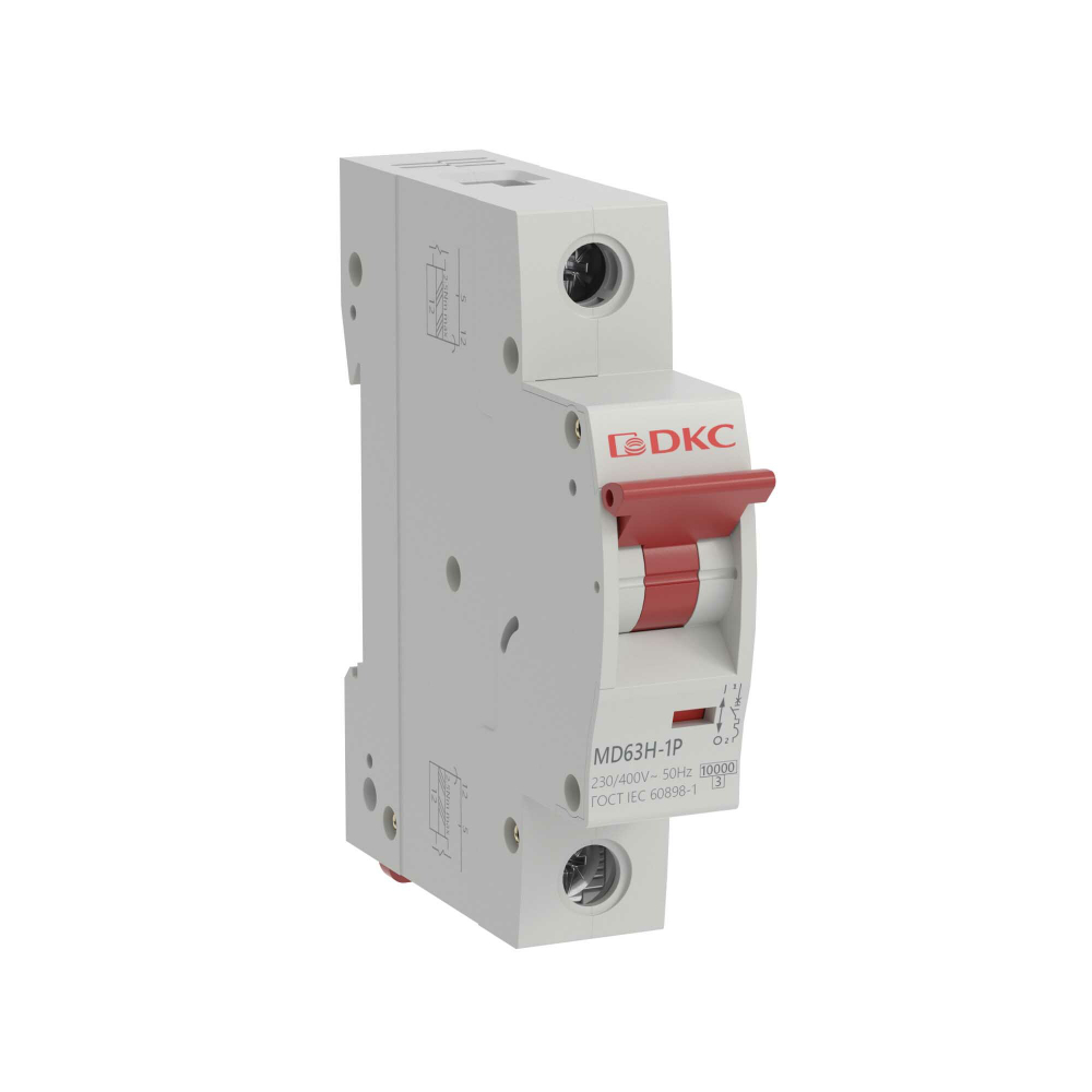 Автоматический выключатель модульный YON max типа MD63H, 10кА, 1 полюс, хар-ка B, 20А