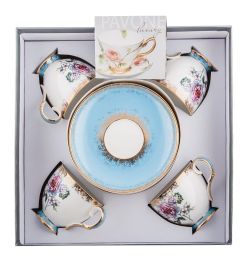 Pavone JK-129 Чайный набор на 4 перс. «Цветок Неаполя» (Fiore Napoli  )