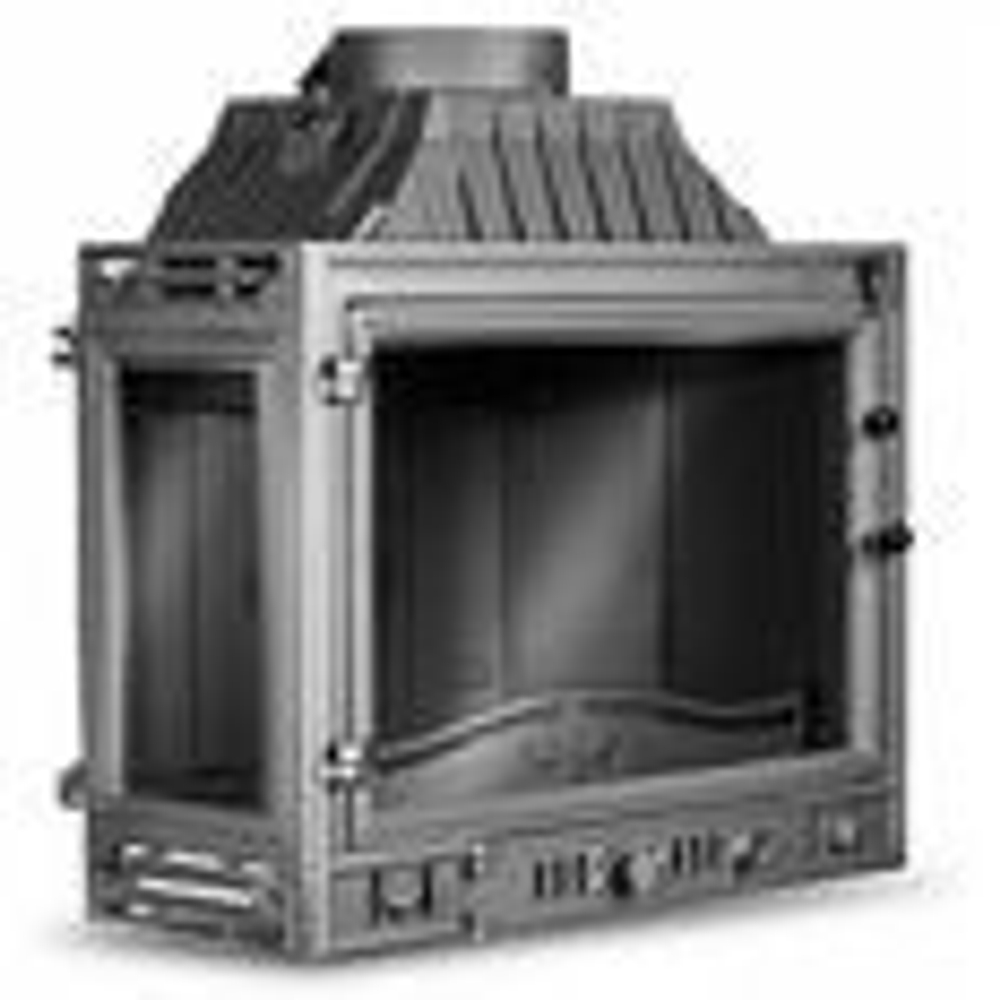 Каминная топка Kaw-met W4 LB (2 стекла левое) чугунная