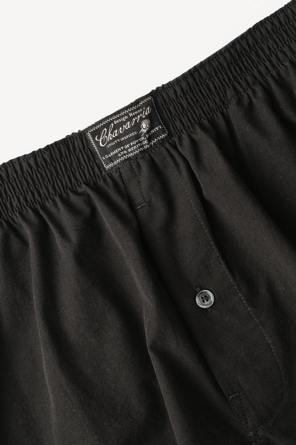 ZARA X WILLY CHAVARRIA БОКСЕРЫ ИЗ ПОПЛИНА, ЧЕРНЫЙ