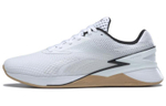 Reebok Nano X 3 wear-resistant breathable low-cut training shoes for men and women the same white