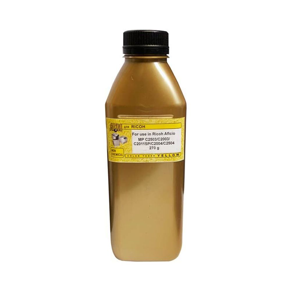 Тонер для RICOH MP C2503/C2003/C2011/C2004/C2504 (270гр, желтый, 9.5K) Gold ATM